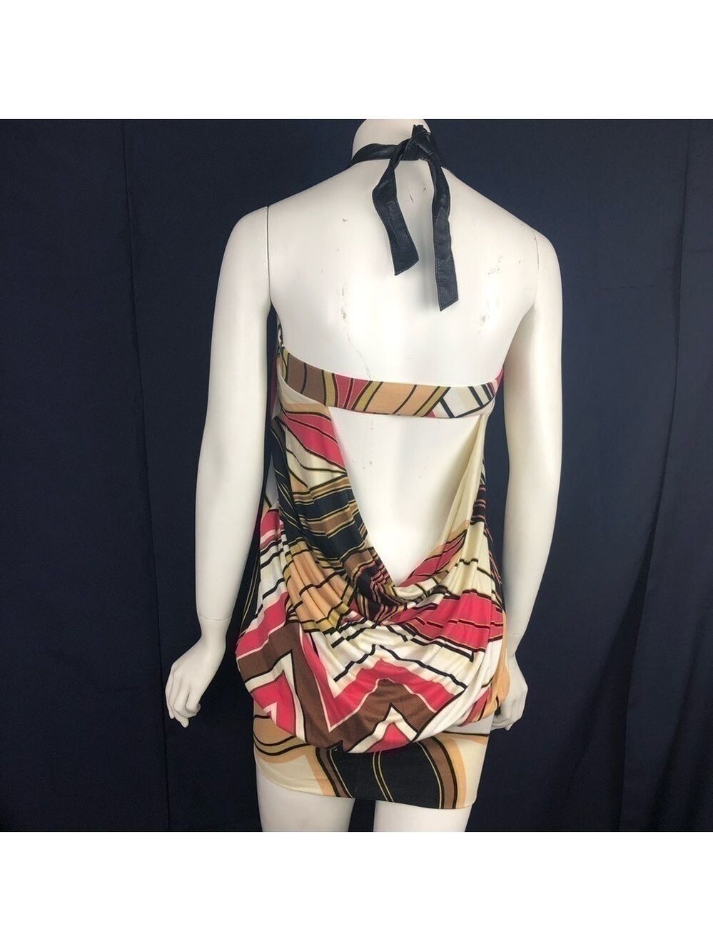 𝅺NEW-MARISA Kenson MKC Karen Coral LeatherTie Dress